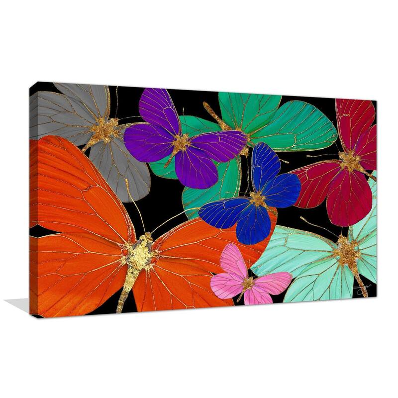 "Colorful Butterflies" by Jodi Print on Canvas Bed Bath & Beyond